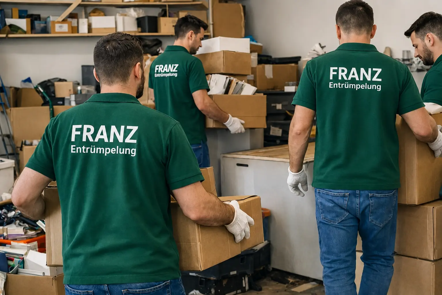 Kellerentrümpelung, Dachbodenräumung und Garagenräumung durch Franz Entrümpelung